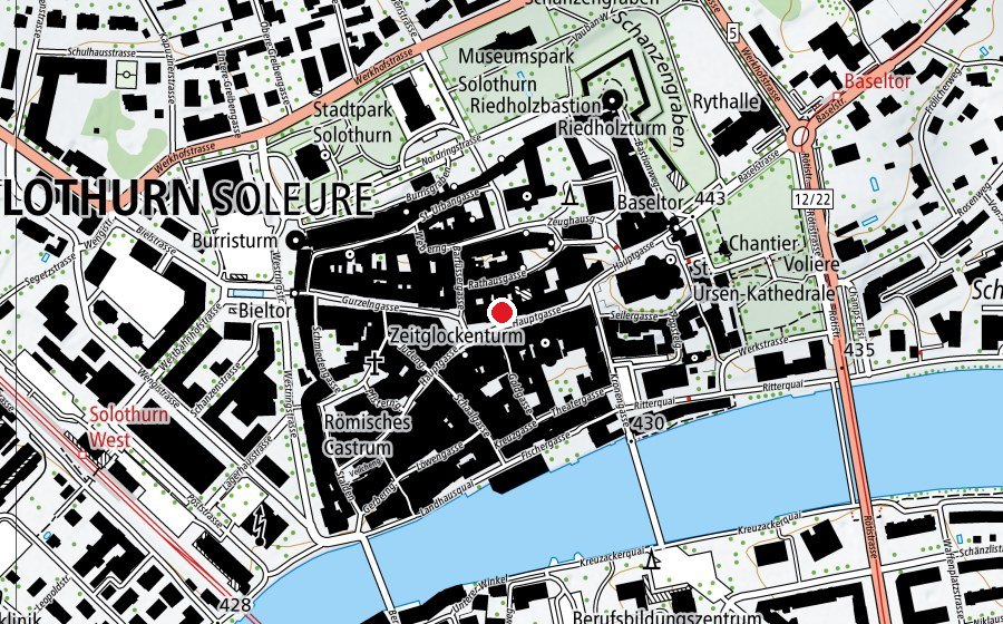 Carte indiquant l’emplacement de lerns - Die Tagesschule (École)