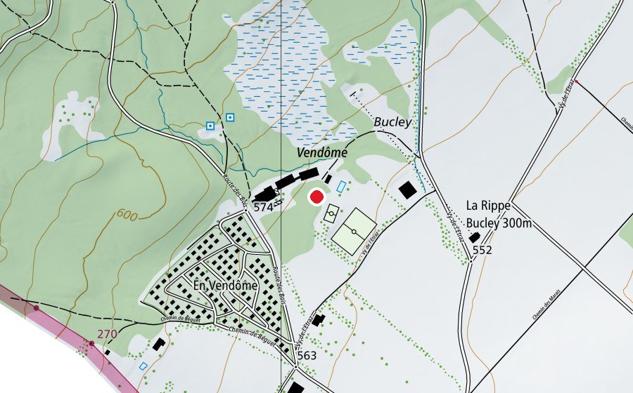 Map showing the location of Les Écoles privées La Courte-Échelle (School)