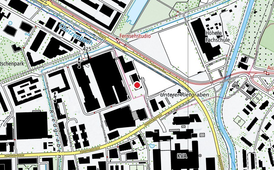 Map showing the location of libs Industrielle Berufslehren Schweiz (School)