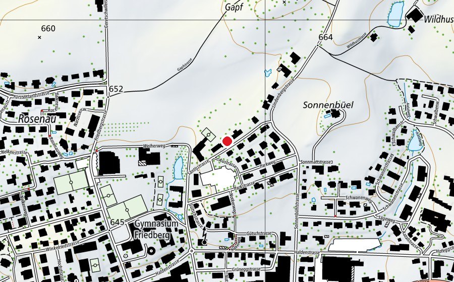 Carte indiquant l’emplacement de Lindenberg (École)