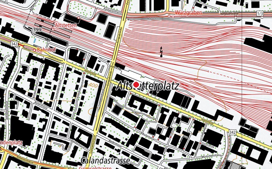 Map showing the location of Login Berufsbildung (School)