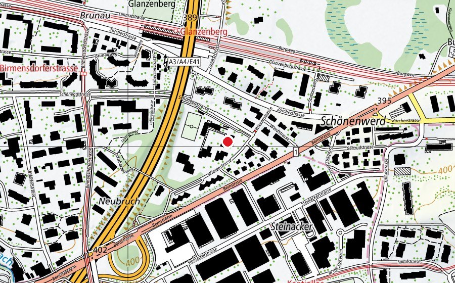 Map showing the location of Luberzen (School)