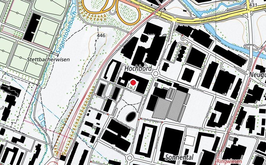 Carte indiquant l’emplacement de Lycée Français de Zurich (École)