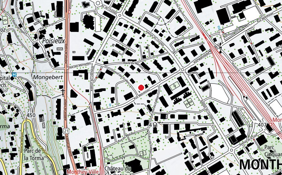 Map showing the location of Mabillon 4 (School)