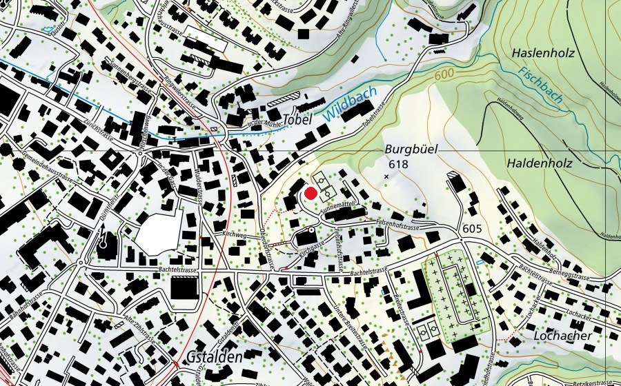 Carte indiquant l’emplacement de Mätteli (École)
