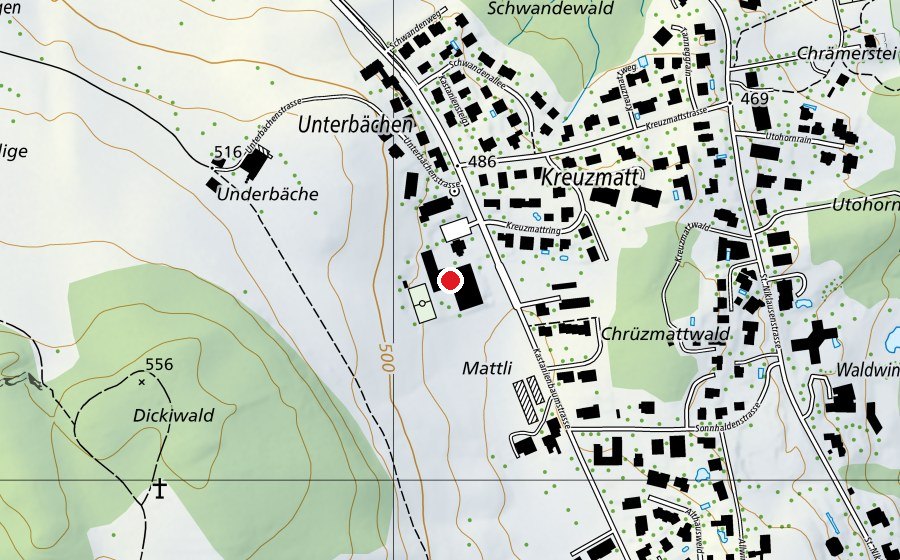 Mappa con la posizione di Mattli (Scuola)