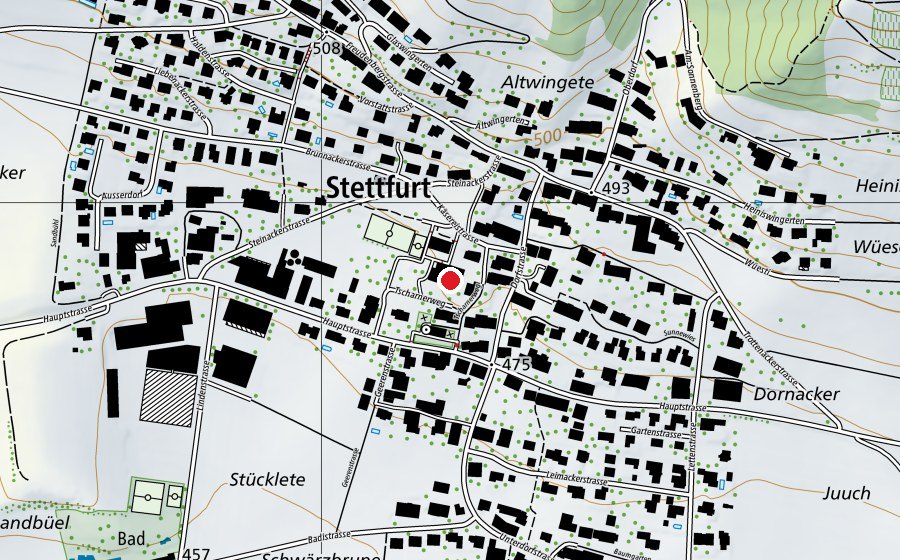Mappa con la posizione di Mehrzweckhalle (Scuola)