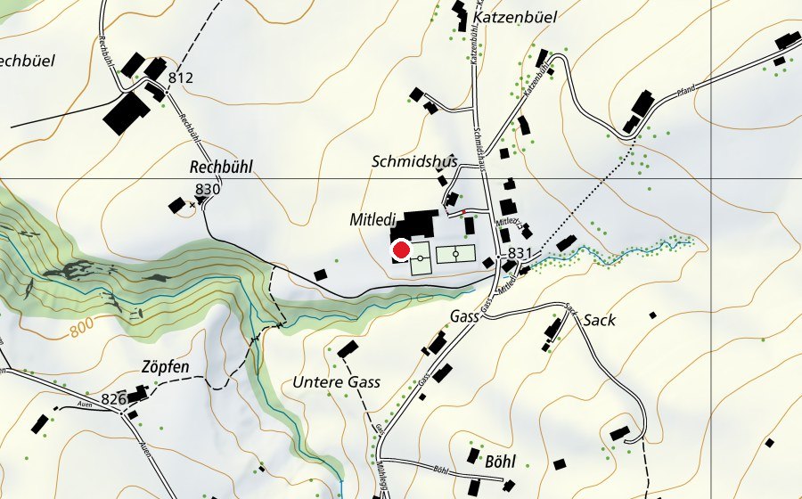 Mappa con la posizione di Mitledi (Scuola)