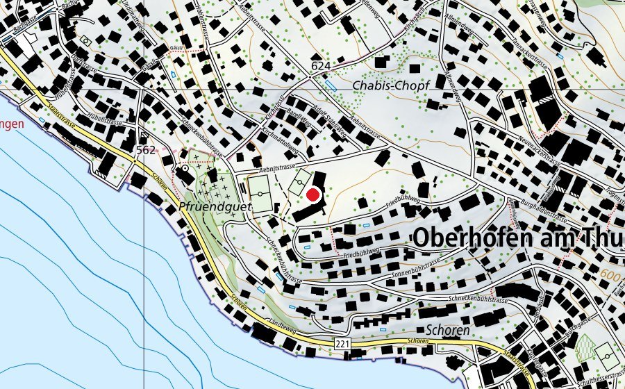 Carte indiquant l’emplacement de Mittelstufenschule Friedbühl (École)