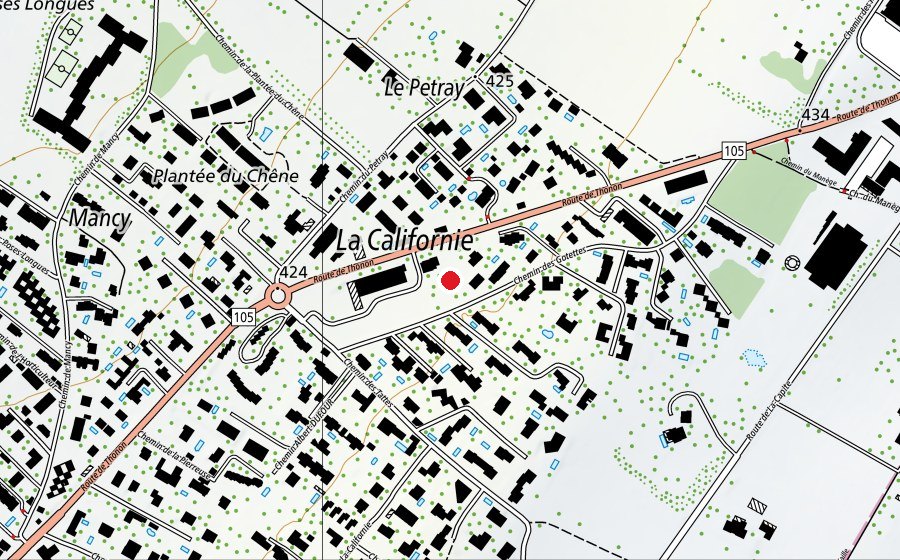 Mappa con la posizione di Montessori Rive Gauche (Scuola)