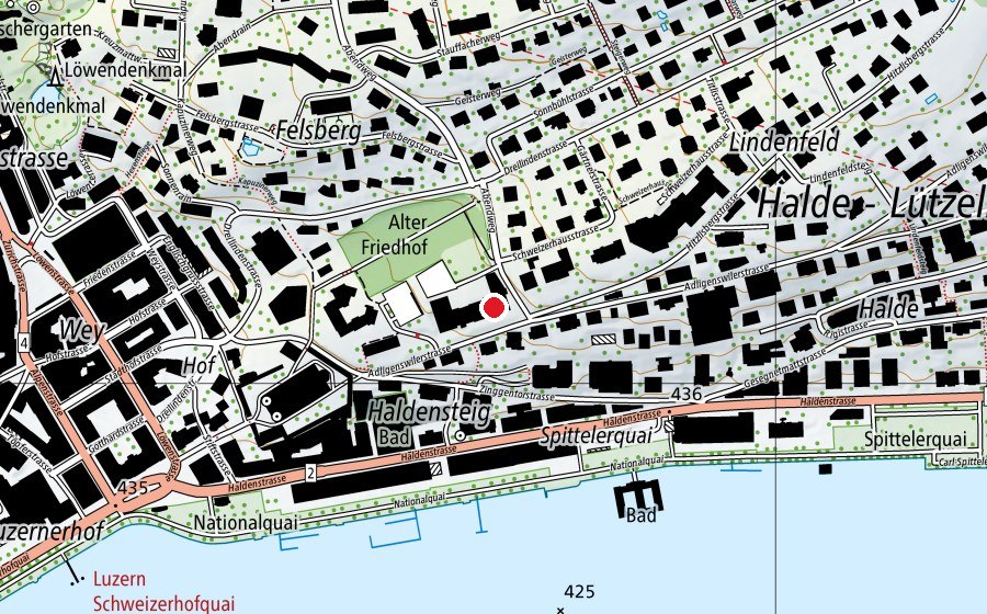 Carte indiquant l’emplacement de Montessori Schule (École)