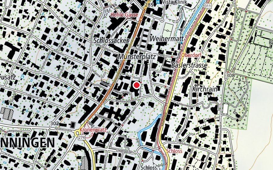 Mappa con la posizione di Musikschule Binningen-Bottmingen (Scuola)