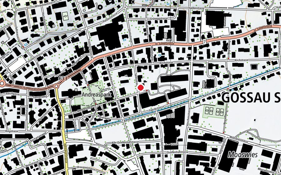 Mappa con la posizione di Musikschule Fürstenland - Musikschulzentrum (Scuola)