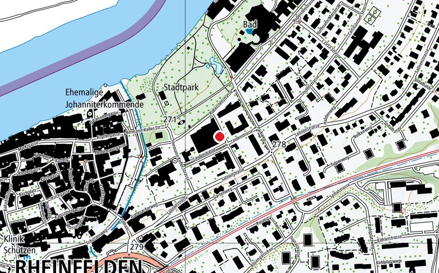 Mappa con la posizione di Musikschule Rheinfelden (Scuola)