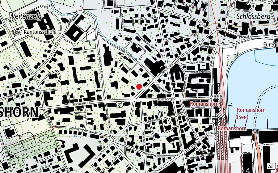 Carte indiquant l’emplacement de Musikschule (École)