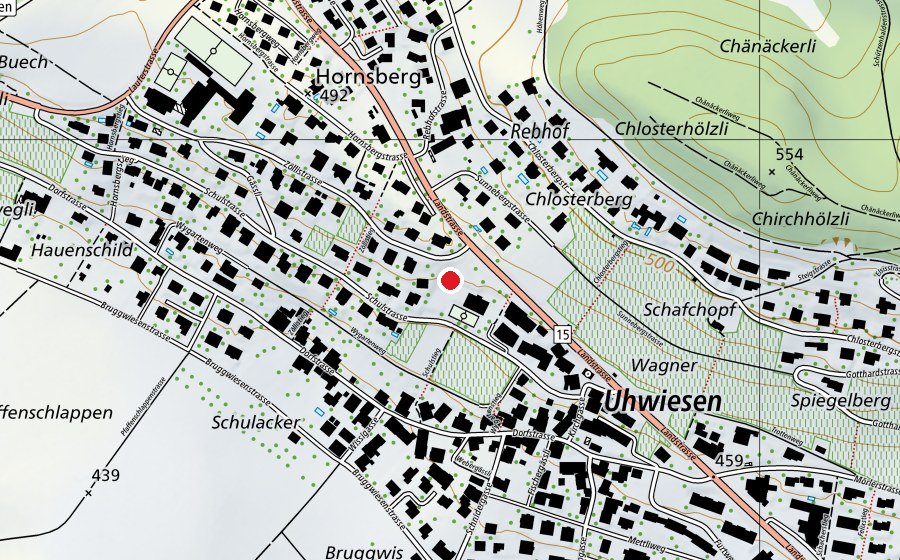 Mappa con la posizione di Neues Primarschulhaus (Scuola)