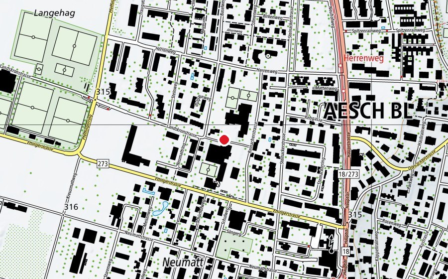 Map showing the location of Neumatt (School)