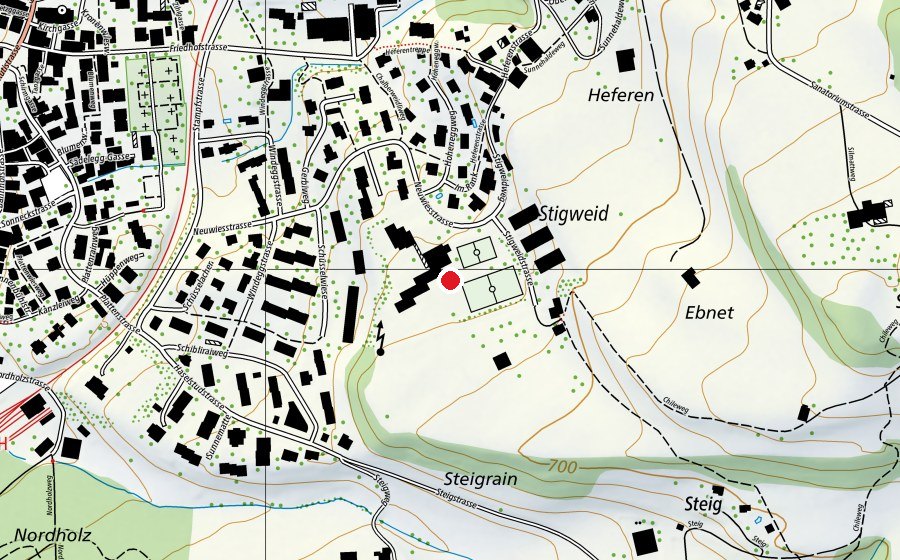 Carte indiquant l’emplacement de Neuwies (École)