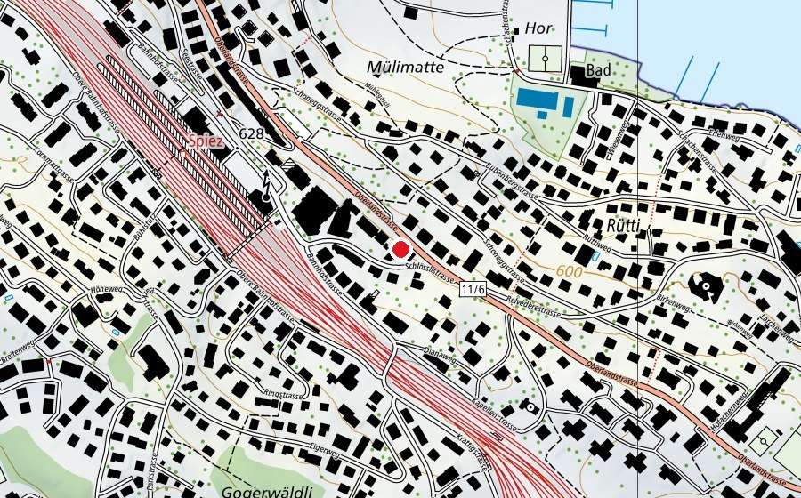 Carte indiquant l’emplacement de NOSS (École)