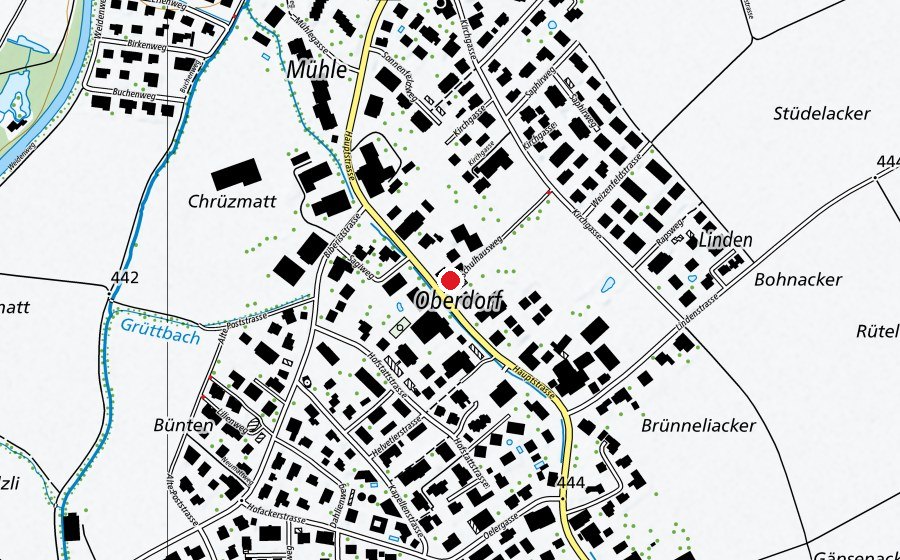 Carte indiquant l’emplacement de Oberdorf (École)