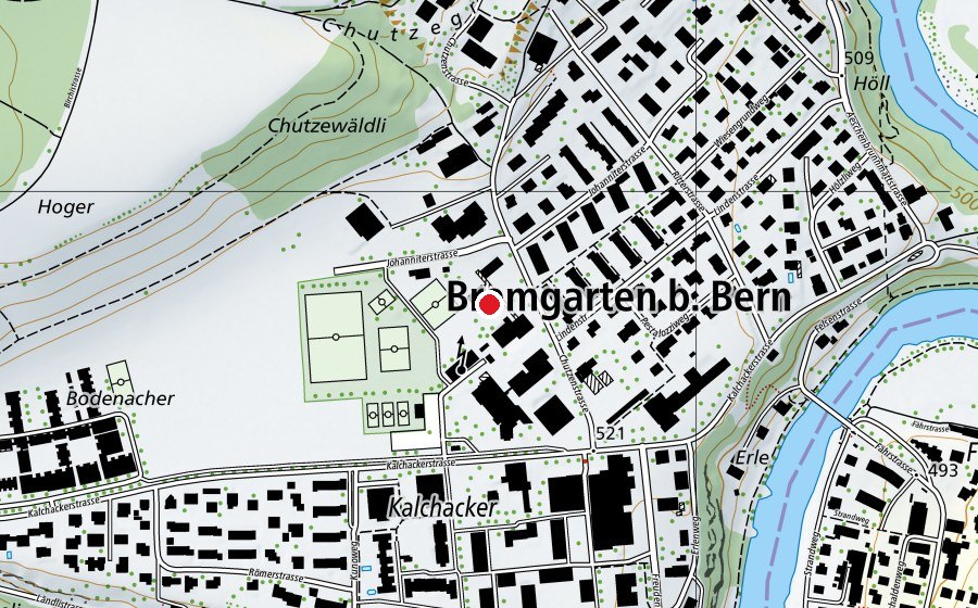 Mappa con la posizione di Oberstufe Bremgarten bei Bern (Scuola)