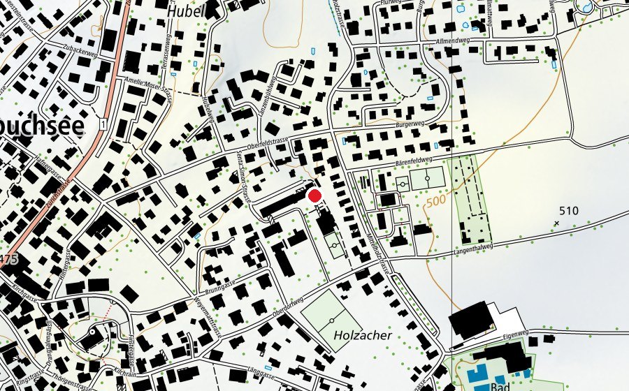 Mappa con la posizione di Oberstufe Ost (Scuola)