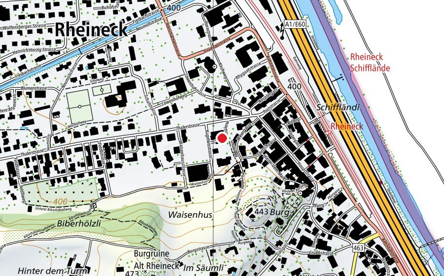 Mappa con la posizione di Oberstufe (Scuola)