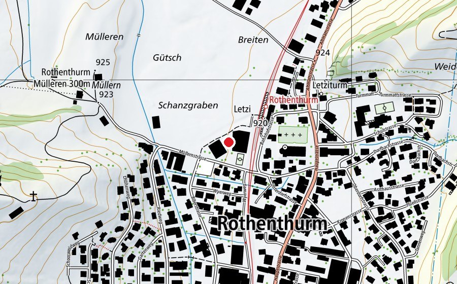 Mappa con la posizione di Oberstufe (Scuola)