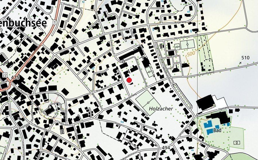 Mappa con la posizione di Oberstufe Süd (Scuola)