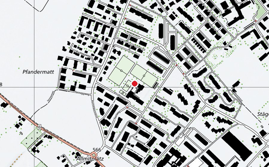 Mappa con la posizione di Oberstufenschule Buchholz (Scuola)
