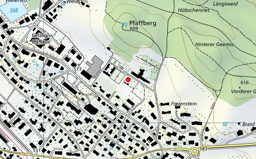 Carte indiquant l’emplacement de Oberstufenschule Pfaffberg (École)