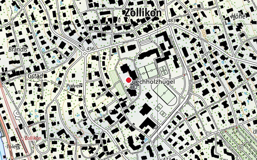 Mappa con la posizione di Oberstufenschulhaus Buechholz (Scuola)