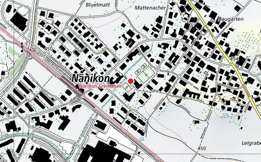 Map showing the location of Oberstufenschulhaus Wüeri (School)