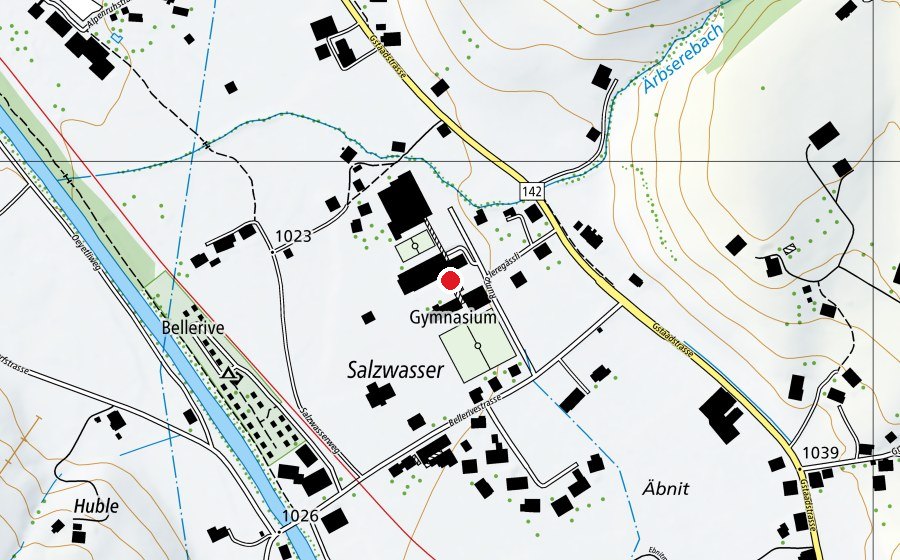 Carte indiquant l’emplacement de Oberstufenzentrum Ebnit (École)