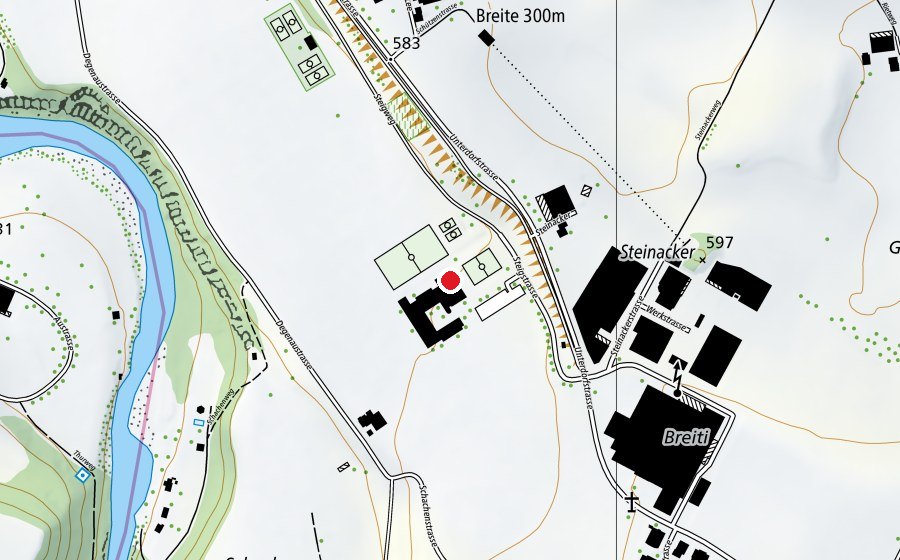 Karte mit dem Standort von Oberstufenzentrum (Schule)