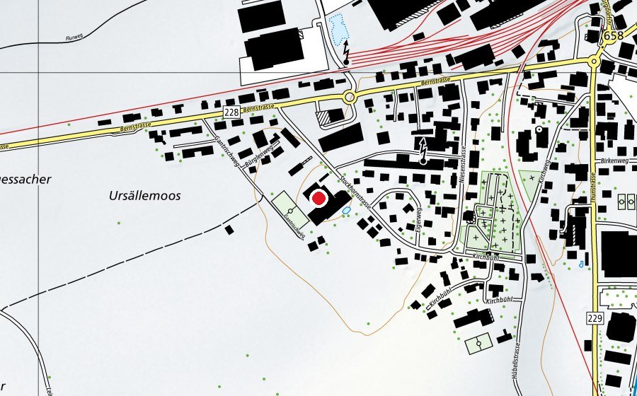 Mappa con la posizione di Oberstufenzentrum (Scuola)