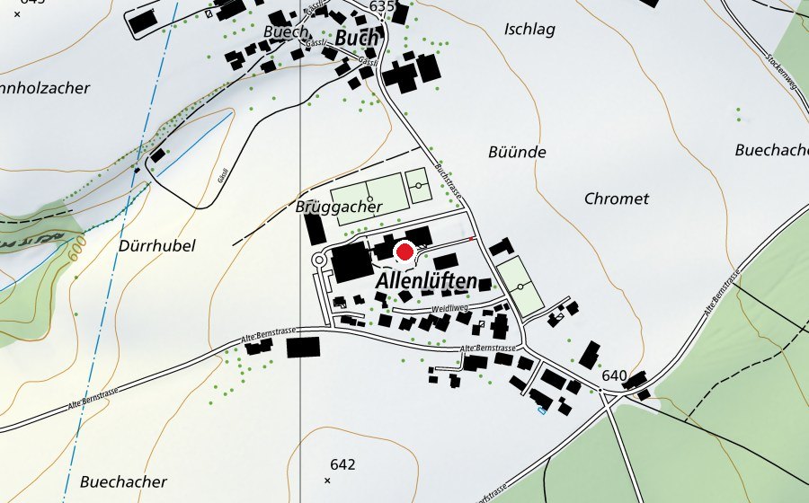 Carte indiquant l’emplacement de Oberstufenzentrum (École)