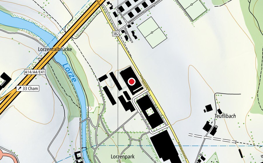 Map showing the location of On Your Marks (School)