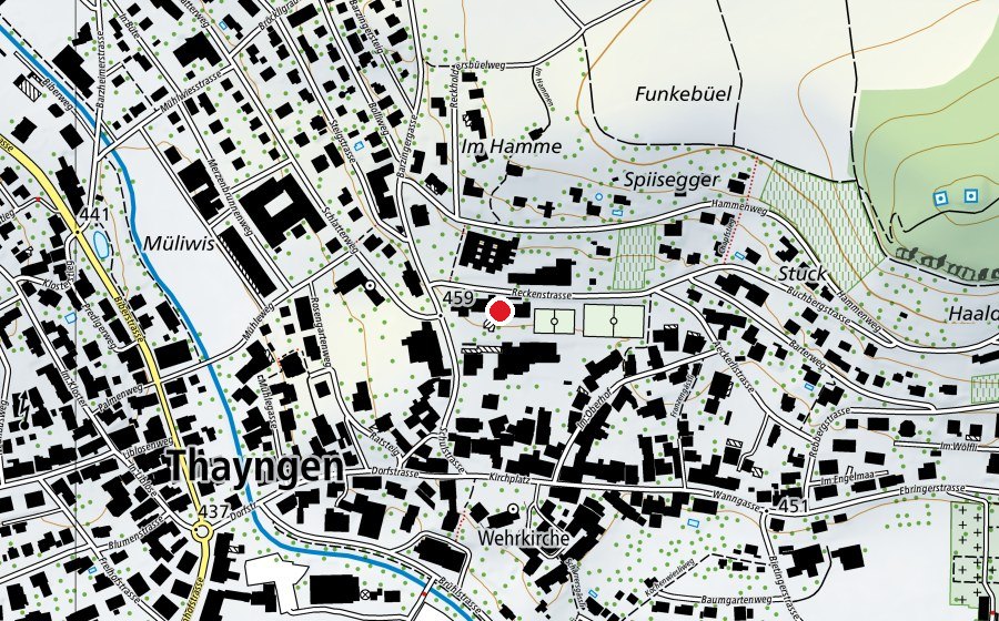Mappa con la posizione di Orientierungsschule (Scuola)