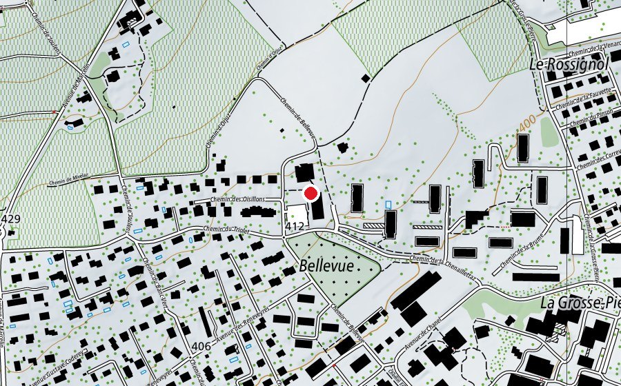 Mappa con la posizione di Orif Intégration et formation professionnelle (Scuola)