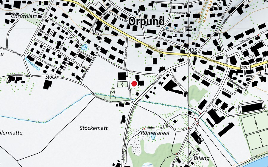 Mappa con la posizione di OSZ Orpund (Scuola)