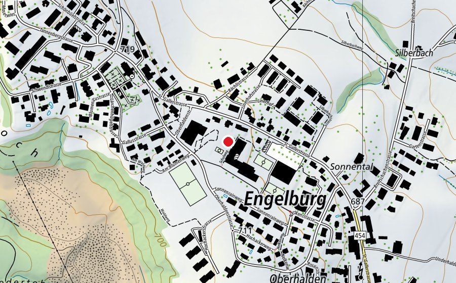 Mappa con la posizione di Pavillon (Scuola)