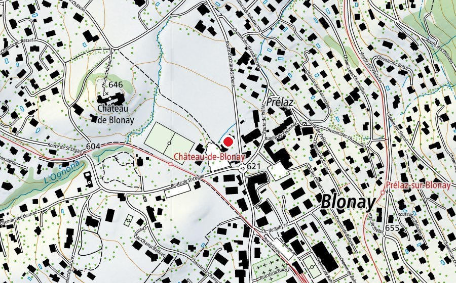 Carte indiquant l’emplacement de Pavillons scolaires du Grand-Pré (École)