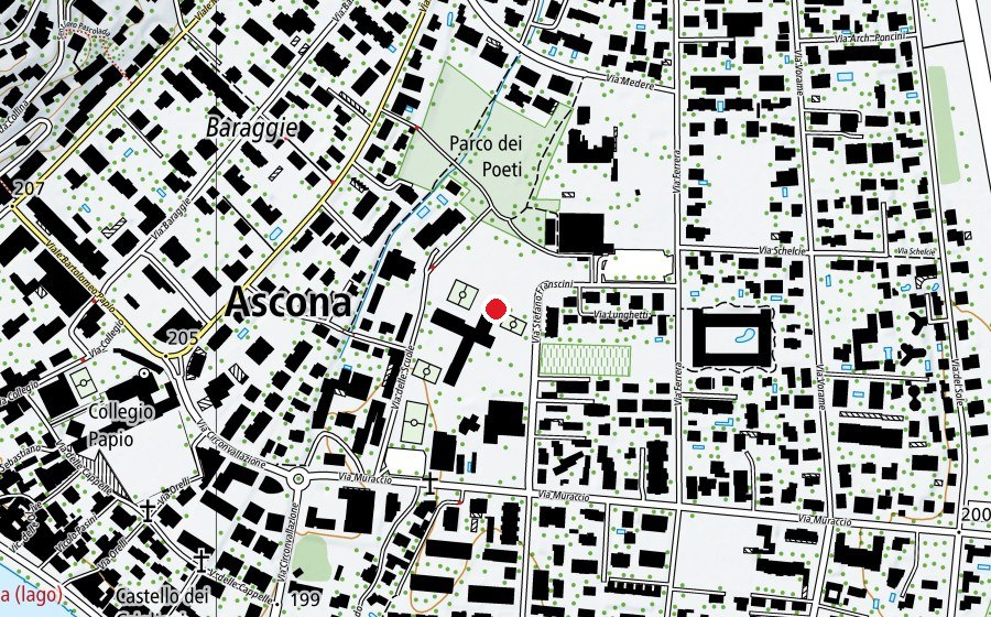 Carte indiquant l’emplacement de Piazzale (École)