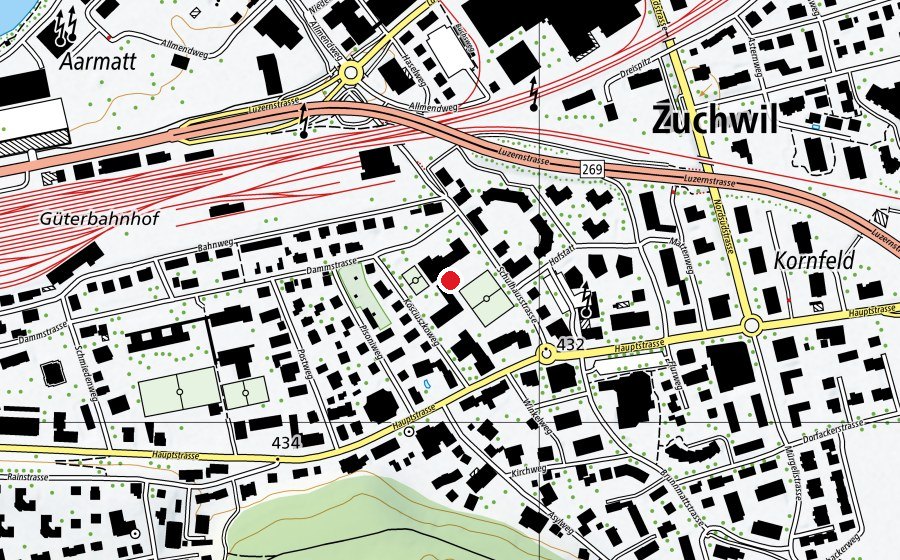 Map showing the location of Pisoni (School)