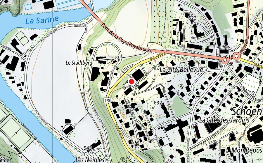 Karte mit dem Standort von Primaire de la Villa Thérèse (Schule)