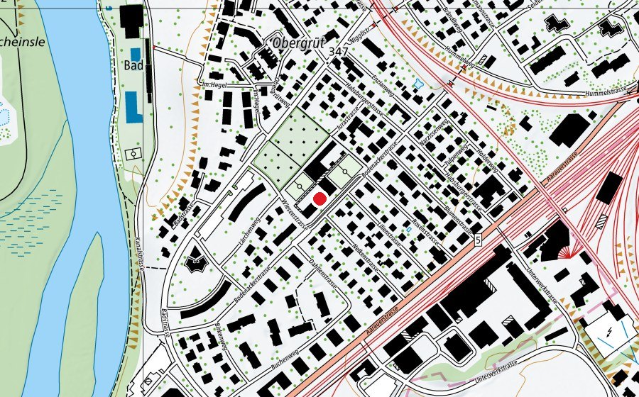 Mappa con la posizione di Primarschule Bodenacker (Scuola)