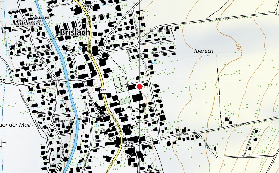 Mappa con la posizione di Primarschule Brislach (Scuola)
