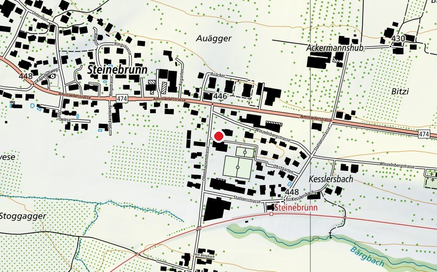 Mappa con la posizione di Primarschule (Scuola)