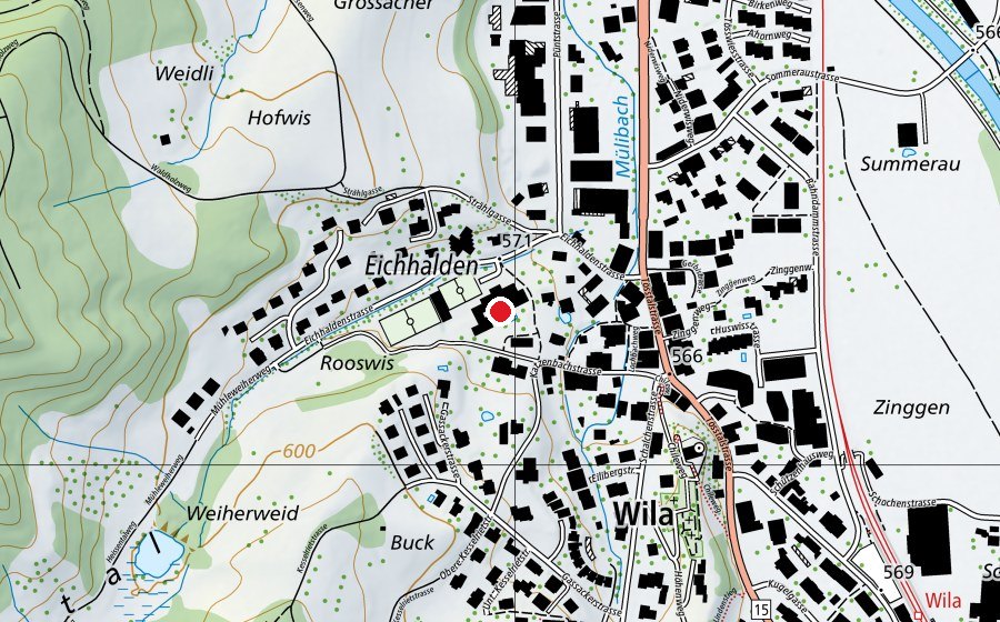 Mappa con la posizione di Primarschule Eichhalde (Scuola)